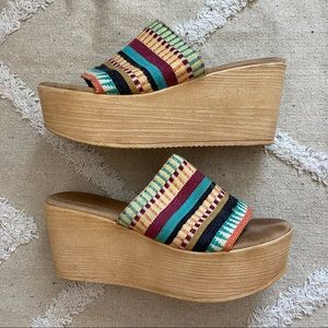 Multicolor Sbicca Platform Heels